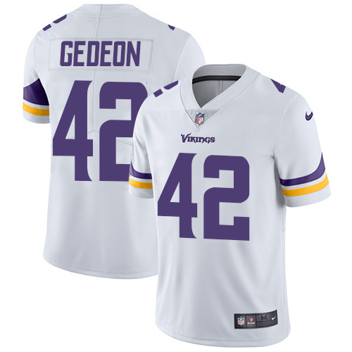 Minnesota Vikings 42 Limited Ben Gedeon White Nike NFL Road Men Jersey Vapor Untouchable